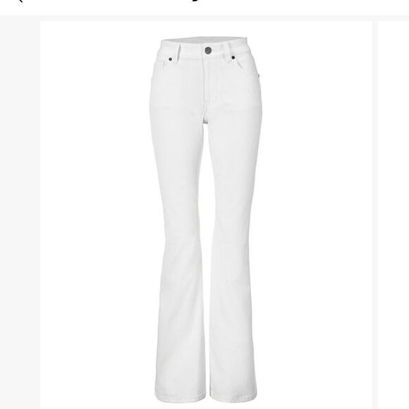 CAbi White lightweight Trouser Jeans with a little stretch size 4- EUC - Picture 1 of 14